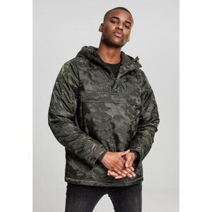 Camo Pull Over Padded Jacket Dark Olive