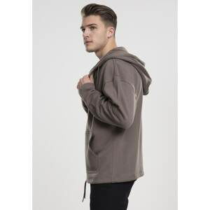 Long Sweat Zip Hoody army green