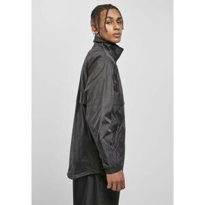 Stand Up Collar Pull Over Jacket Black