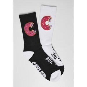 Munchies Socks 2-Pack Black/white