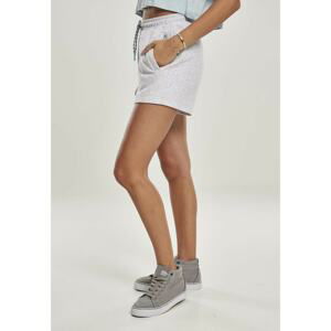 Women's beach terry shorts light grey