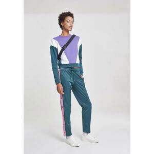 Ladies 3-Tone Arrow Crew ultraviolet/jasper/white