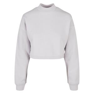 Women's Haircut Oversized Sweat High Neck Crew Soft Lilac