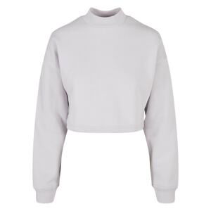 Women's Haircut Oversized Sweat High Neck Crew Soft Lilac