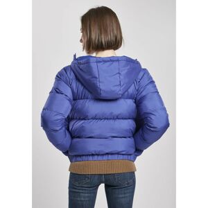 Ladies Hooded Puffer Jacket Bluepurple