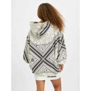 Dress Paisly Oversize Hooded in black