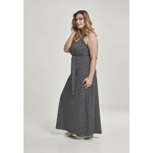 Ladies Long Racer Back Dress black/white