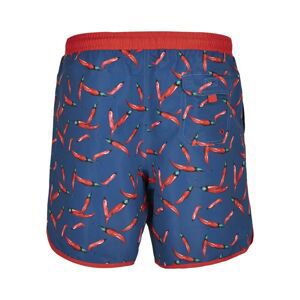 Pattern Retro Swim Shorts Pepperoni Aop