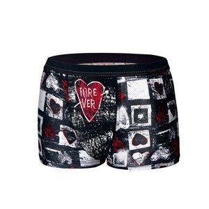 Heart 010/67 Black and White Boxer Shorts