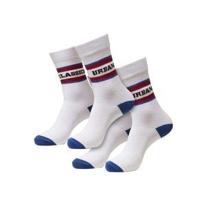 Logo Stripe Sport Socks 2-Pack white/red/blue