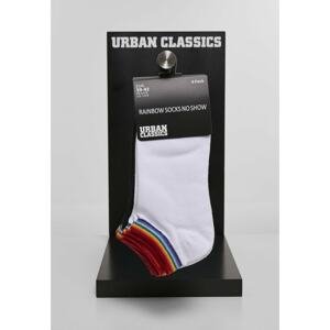 Rainbow Socks No Show 4-Pack black/white
