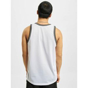 Fishnet tank top white/black