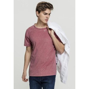 Stripe Burn Out Tee lightred