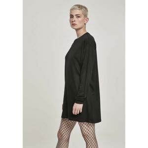 Women's Modal Terry Crew Dress Black