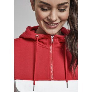 Ladies Color Block Sweat Pull Over Hoody firered/navy/white