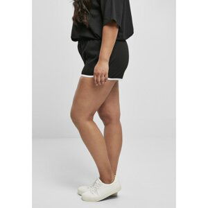 Women's Organic Interlock Retro Hotpants Black/White