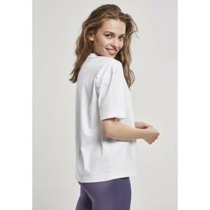 Ladies Organic Oversized Pleat Tee White