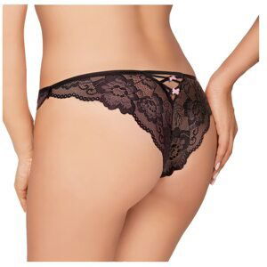 Panties with ribbon 091 Black Black