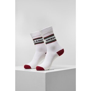 Logo Stripe Sport Socks 2-Pack white/green/red