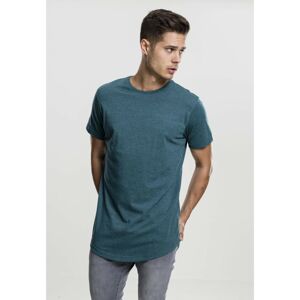 Shaped Melange Long Tee teal