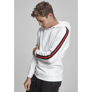 Stripe Shoulder Hoody wht/blk/firered