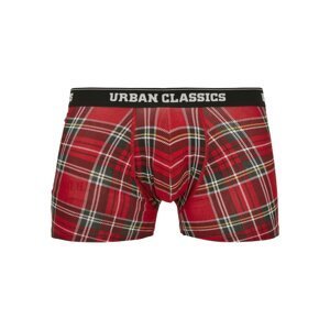 Boxer shorts 3-pack red plaid aop+moose aop+blk