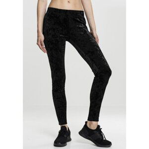 Ladies Velvet Leggings black