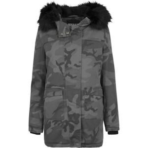 Ladies Overdyed Camo Parka dark camo