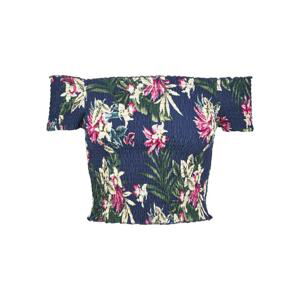 Ladies AOP Smoke Tee blue flower