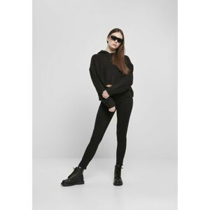 Women's oversized hooded sweater black