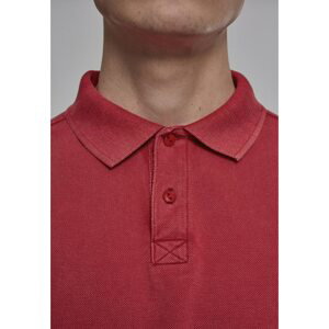 Garment Dye Pique Poloshirt red