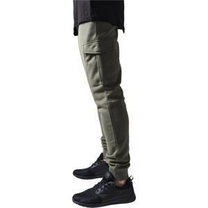 Fitted Cargo Sweatpants olive