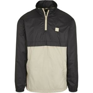 Stand Up Collar Pull Over Jacket Black/concrete