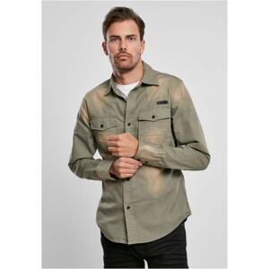 Hardee Denim Shirt Olive Grey