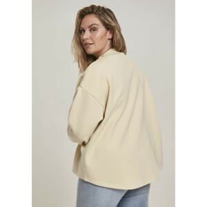 Women's Oversized High Neck Crew Sand