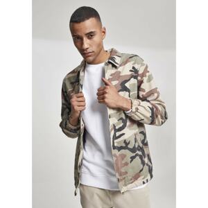 Camo Cotton Coach Jacket wood camo