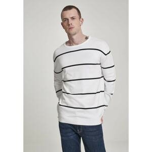 Line Striped Sweater black/white