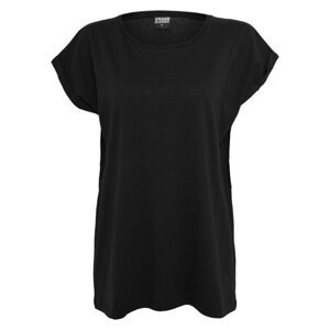 Women's T-shirt with extended shoulder 2-pack black/white