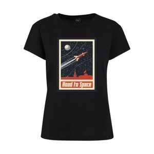 Ladies Road To Space Box Tee black