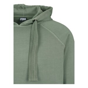 Garment Washed Terry Hoody olive