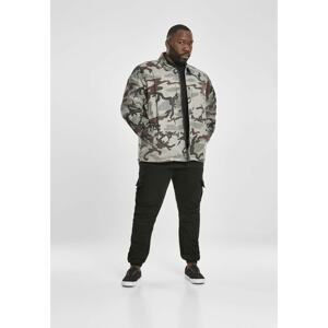 Camo Cotton Coach Jacket grey camo