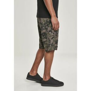 Belted Camo Cargo Shorts Ripstop woodland