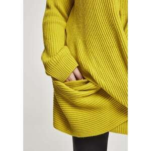 Women's Wrap Sweater - Yellow