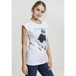 Ladies Ed Sheeran Guitar Tee white