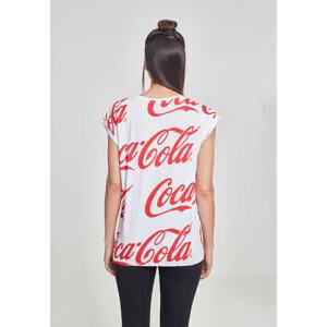 Ladies Coca Cola AOP Tee white