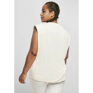 Ladies Modal Padded Shoulder Tank Whitesand