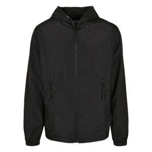 Full Zip Nylon Crepe Jacket Black