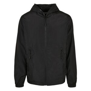 Full Zip Nylon Crepe Jacket Black