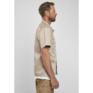 Beige American Short Sleeve Shirt