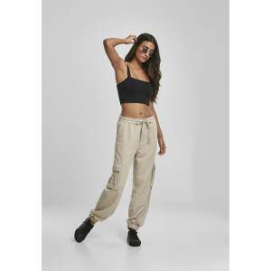 Ladies Viscose Twill Cargo Pants Concrete